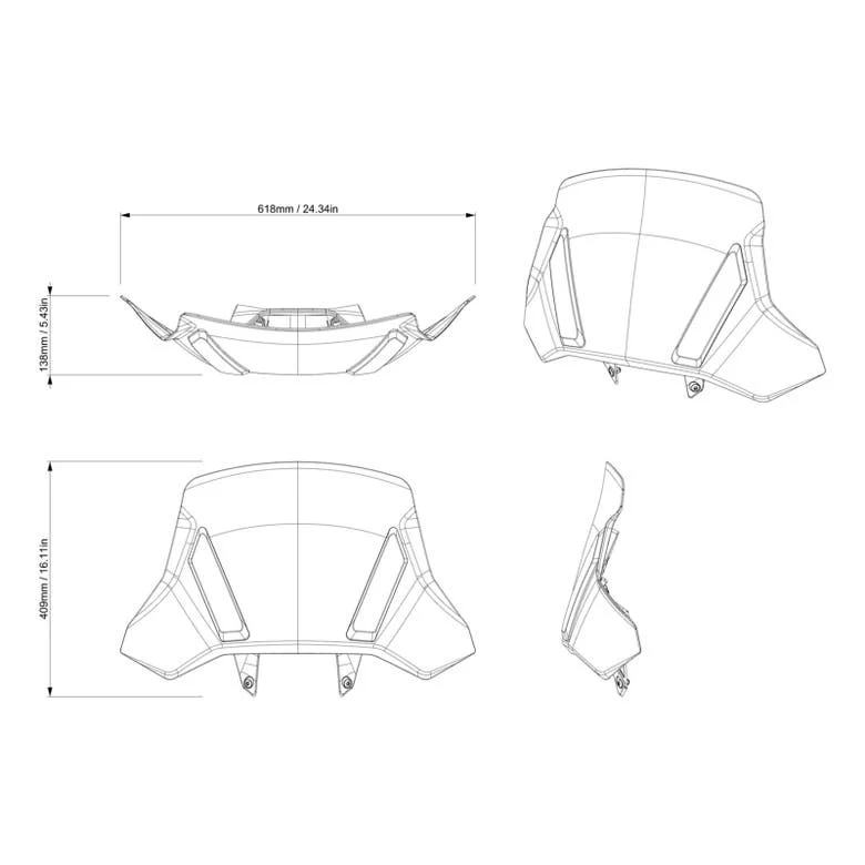 Can-Am Adventure High Windshield - Harcoated ｜ G3 (Except XMR) - Image 3