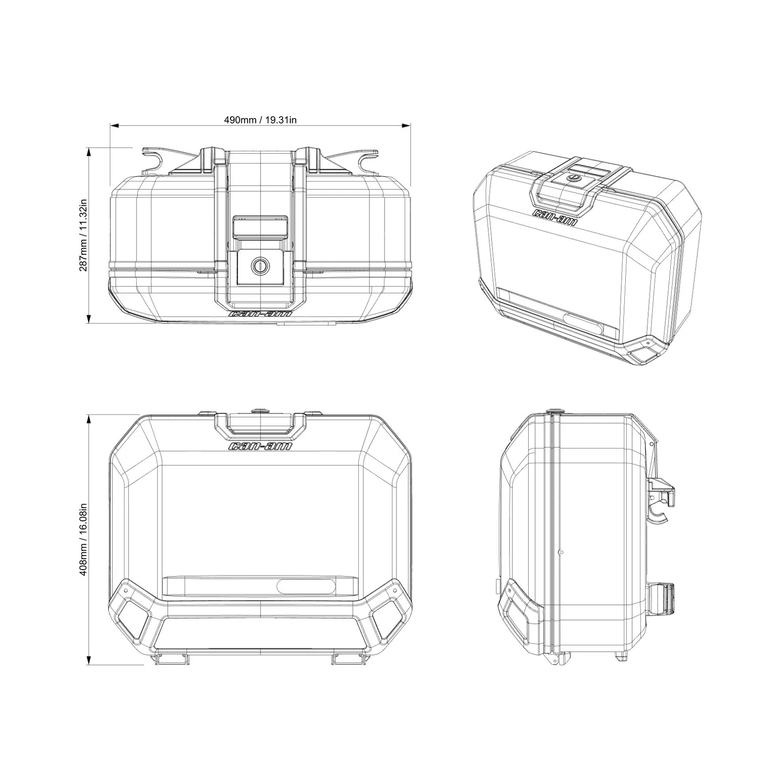 Can-Am Aluminum Side Cases | Canyon - Image 4