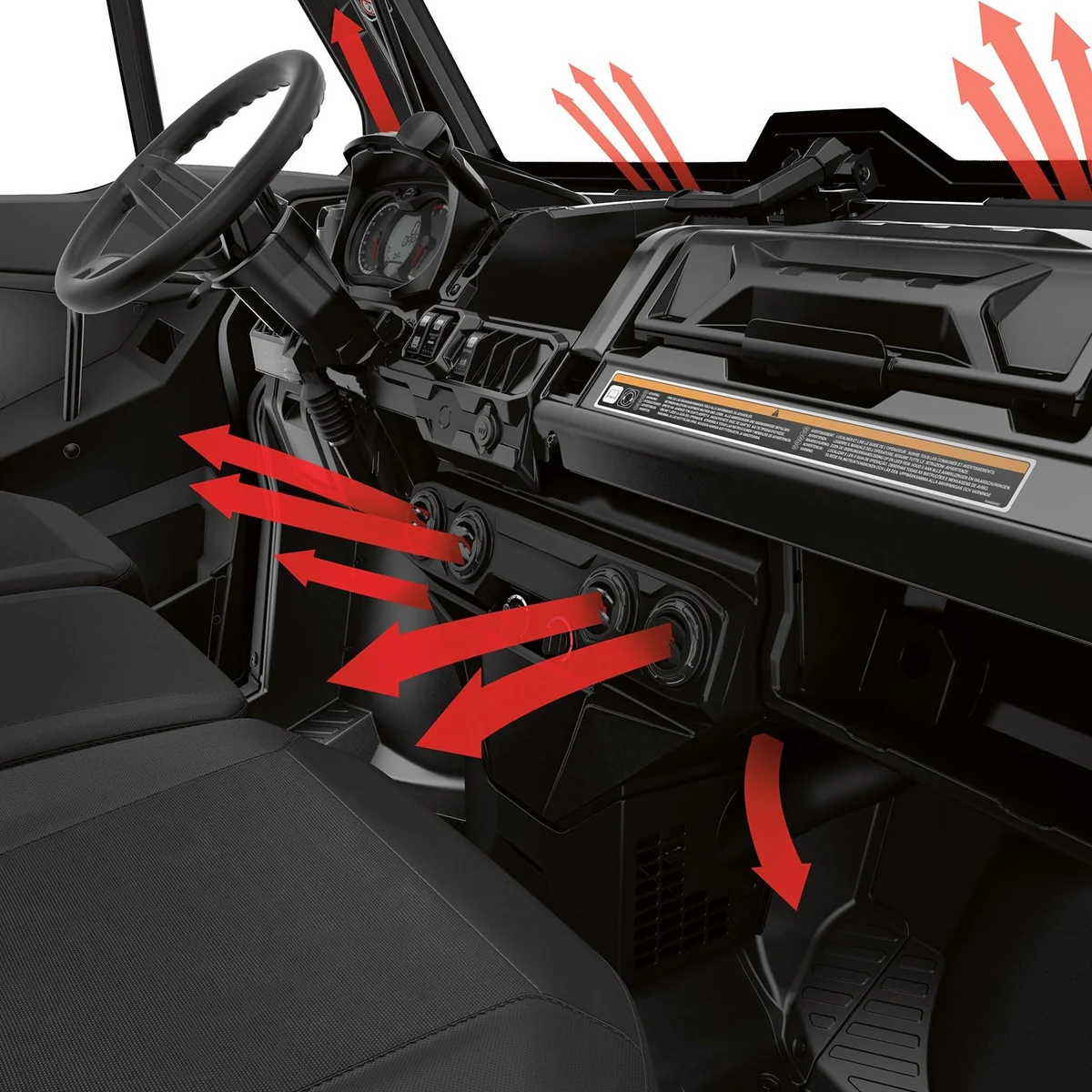 Can-Am Defrost, Heat & Ventilation System | Defender