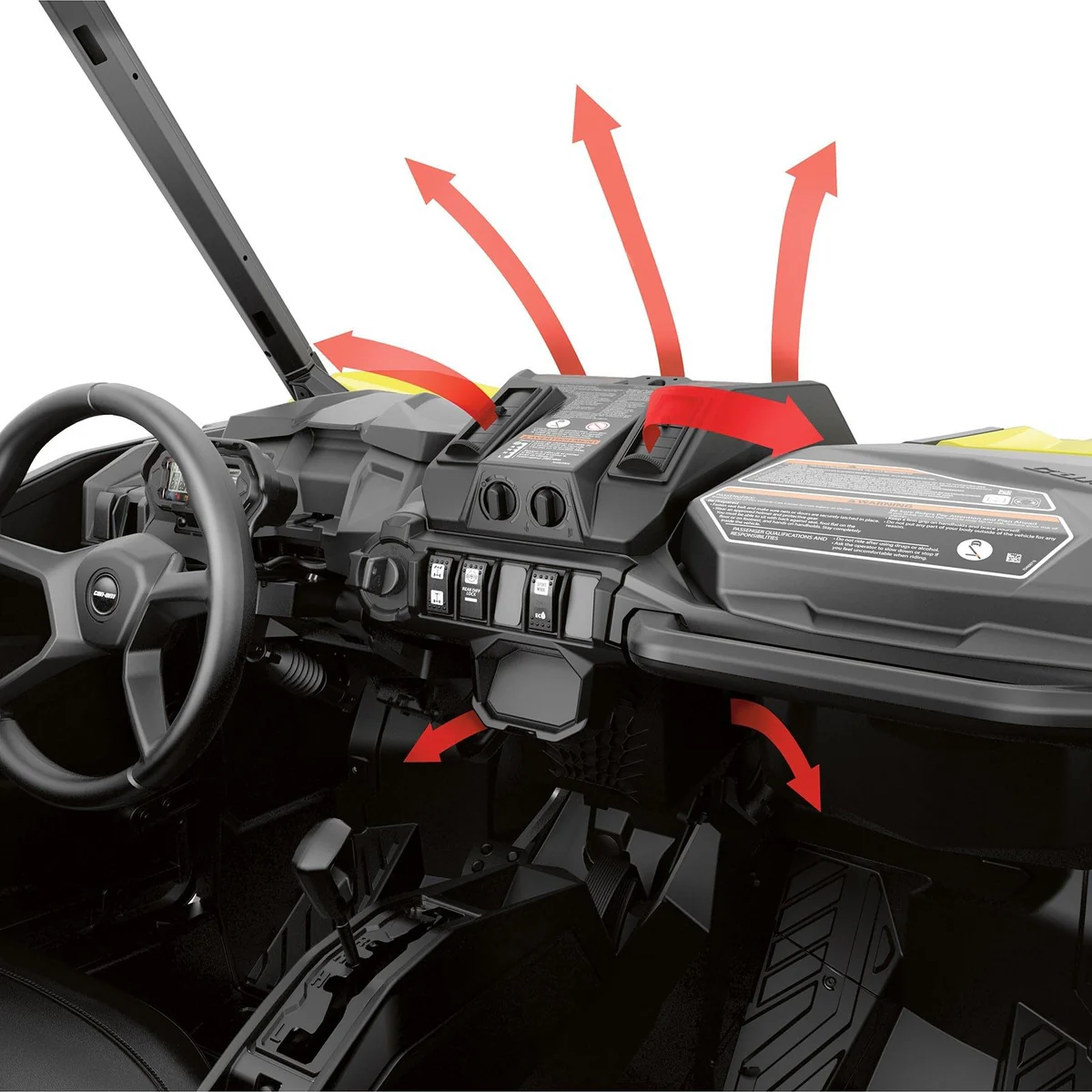 Can-Am Defrost, Heat & Ventilation System | Maverick Trail Sport