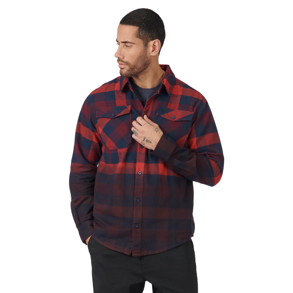 Can-Am Dip-Dyed Flannel Shirt - Image 2
