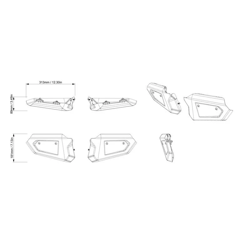 Can-Am Extreme Front Bumper Plates ｜ G3 (Except XMR) - Image 3