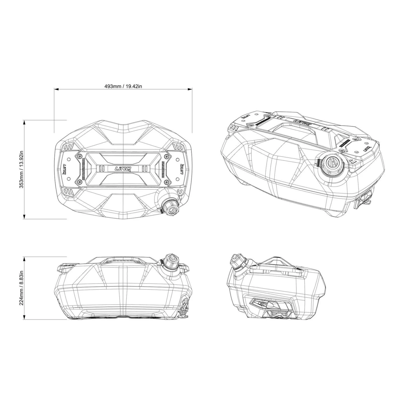 Can-Am LinQ Fuel Caddy (4 Gallons) | Canyon - Image 4
