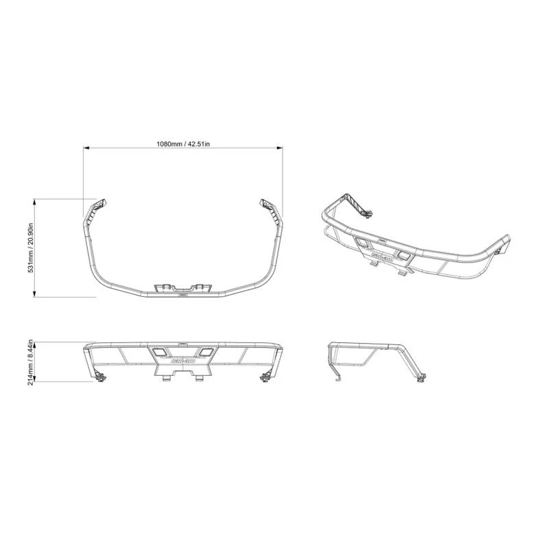 Can-Am LinQ Rear Rack Extension ｜ G3 (Except XMR) - Image 3