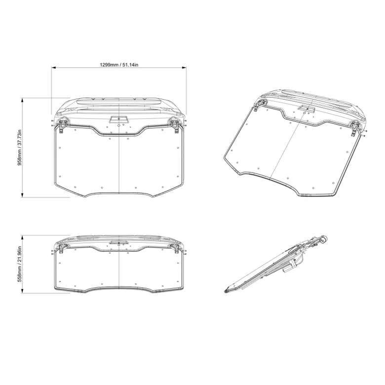 Can-Am Powerflip Windshield ｜ Maverick R, Maverick R MAX - Image 4