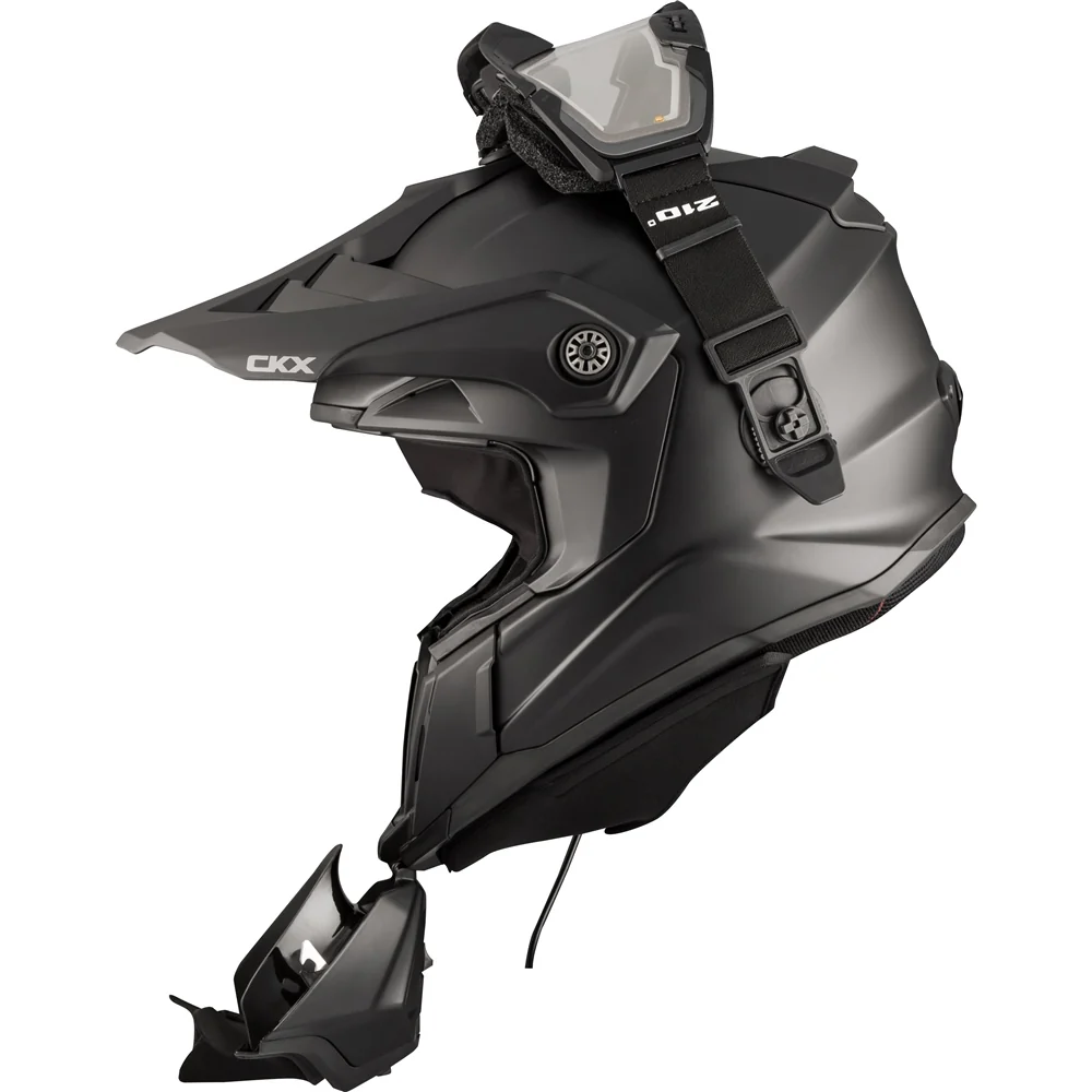 CKX Titan Solid 210° Electric Goggles Helmet - Image 11