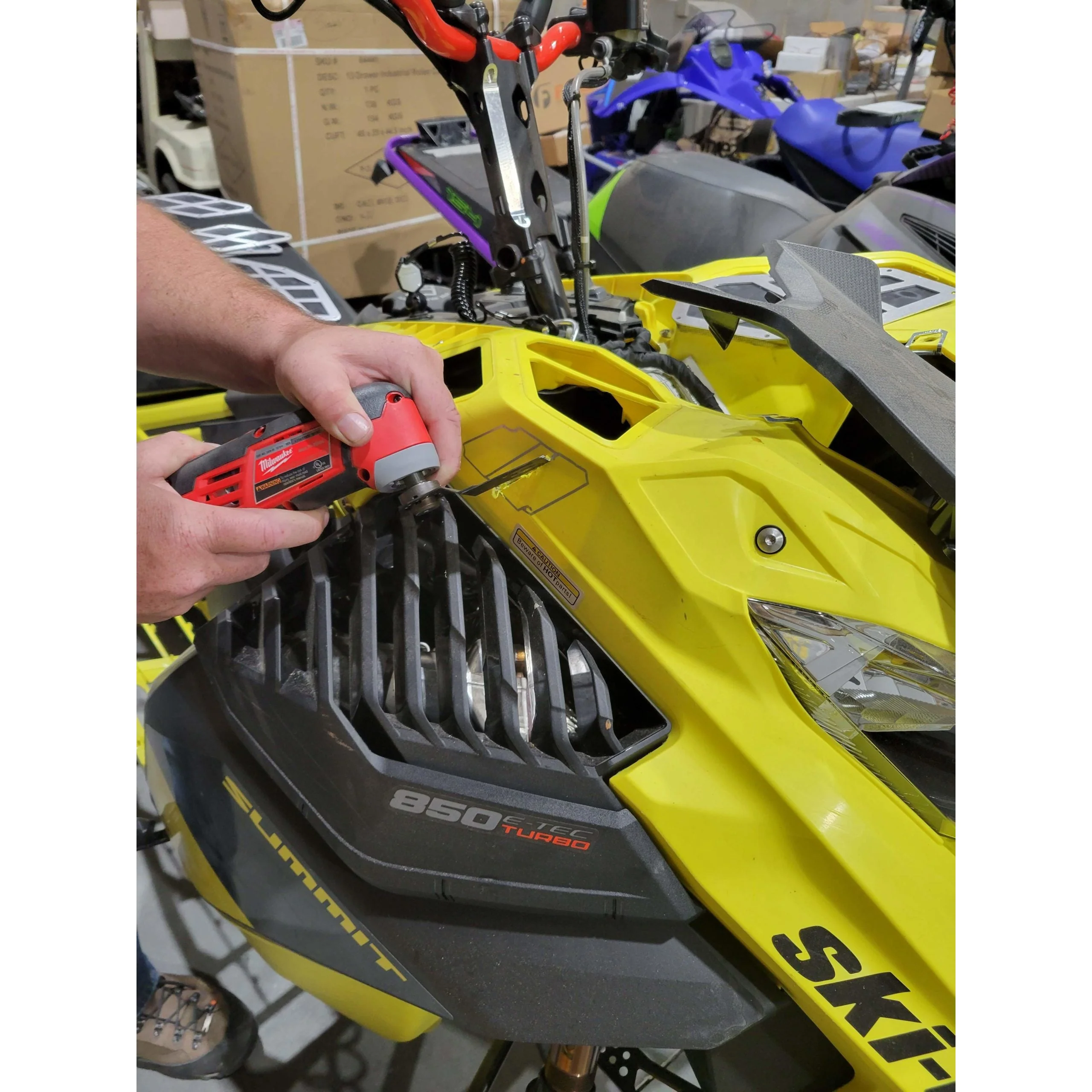 Fire N Ice Intake Vents/Protectors | Ski-Doo Gen4 Lightweight Hood - Image 6