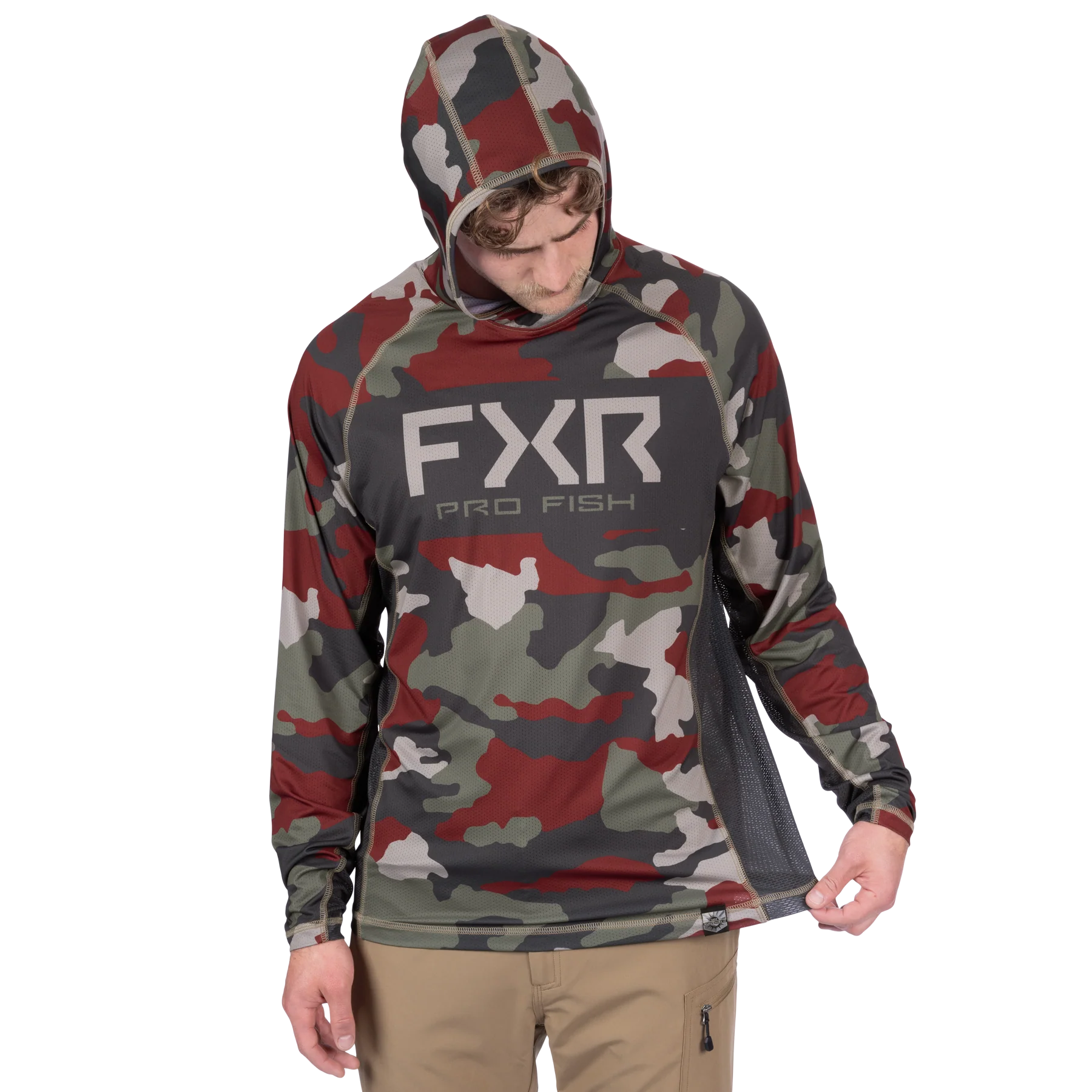 FXR Derby Camo Air UPF Pullover Hoodie - Image 12