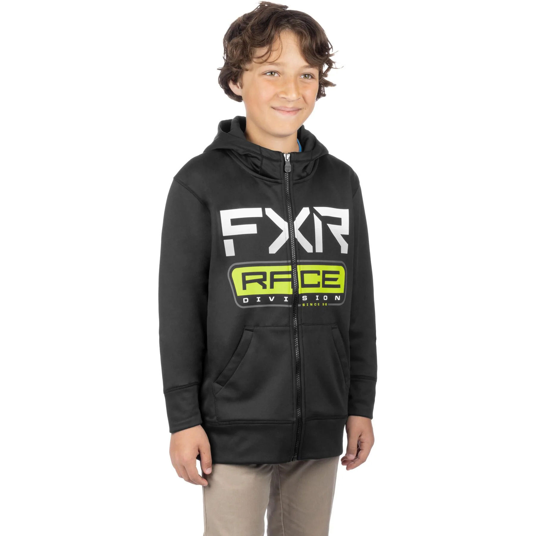 FXR Youth Race Division Tech Zip Hoodie - Image 3
