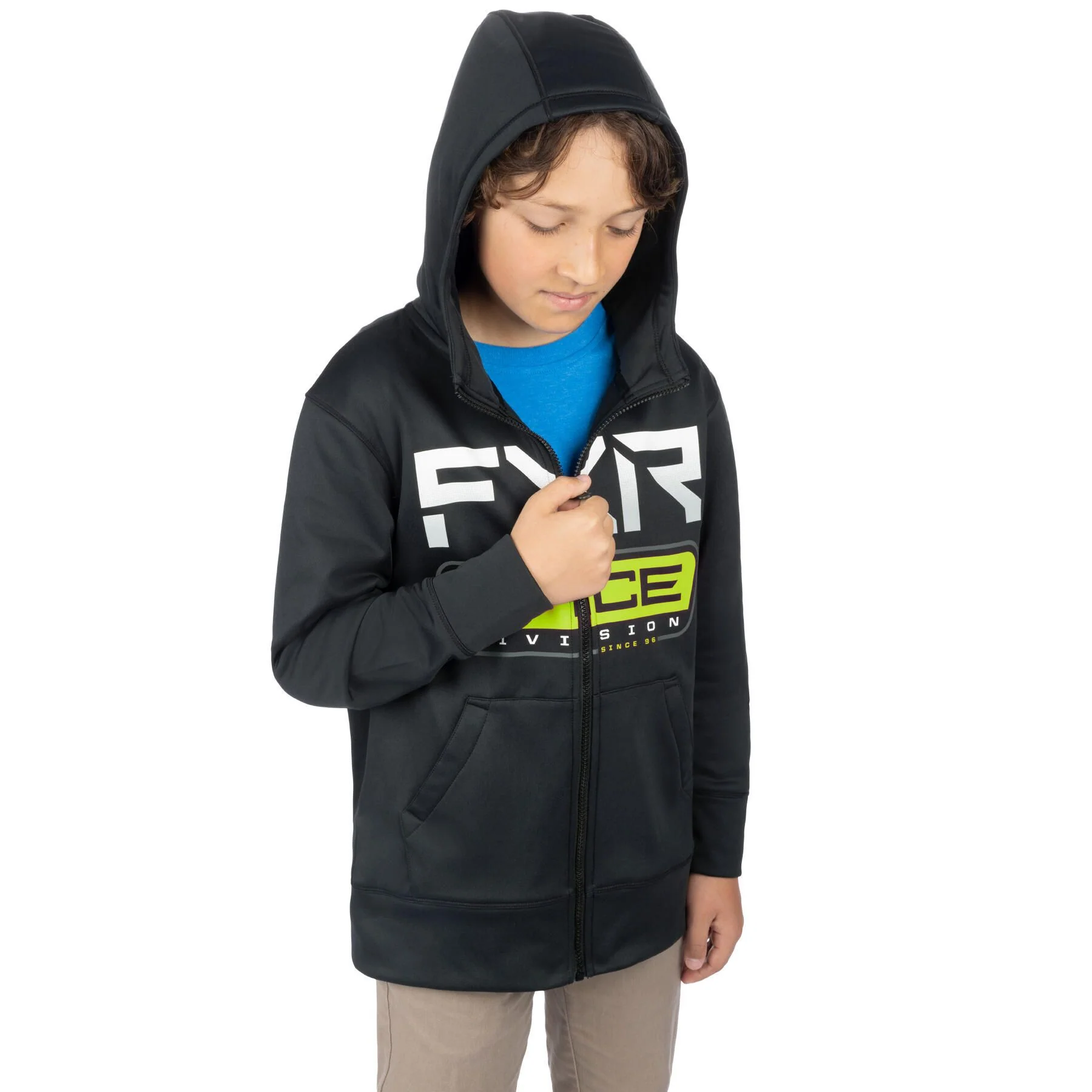 FXR Youth Race Division Tech Zip Hoodie - Image 4