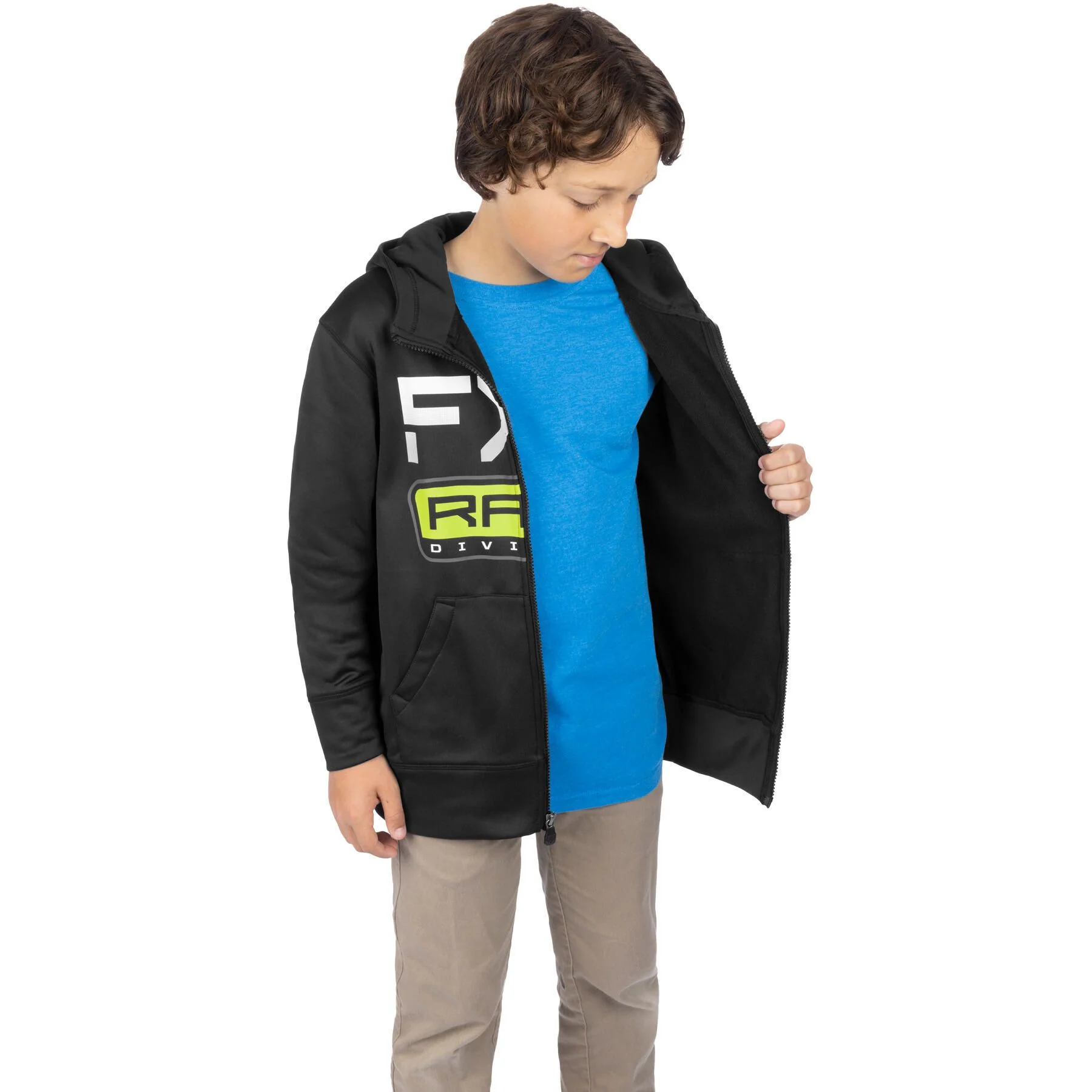 FXR Youth Race Division Tech Zip Hoodie - Image 5