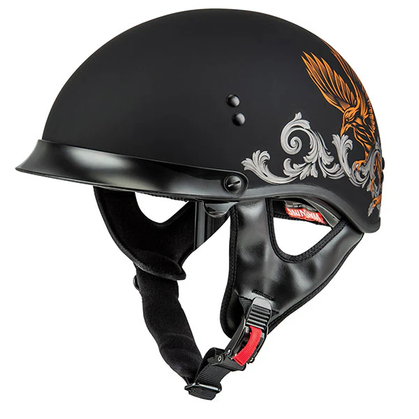 Gmax HH-65 Corvus Full Dressed Half Helmet - Image 2