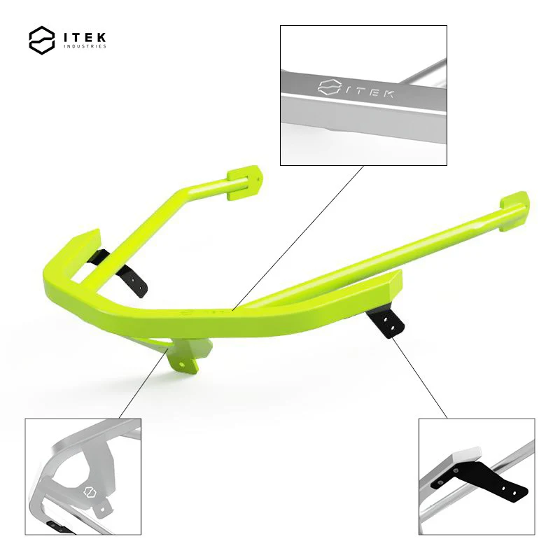 Itek Industries Powdercoat Front Bumper | Polaris Axys