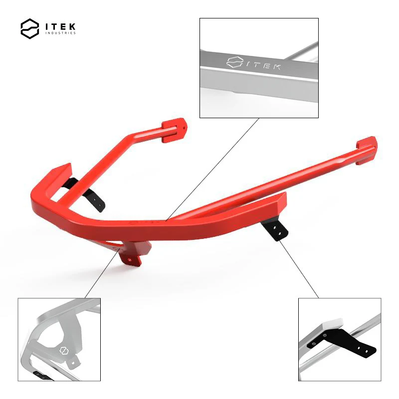 Itek Industries Powdercoat Front Bumper | Polaris Axys - Image 4