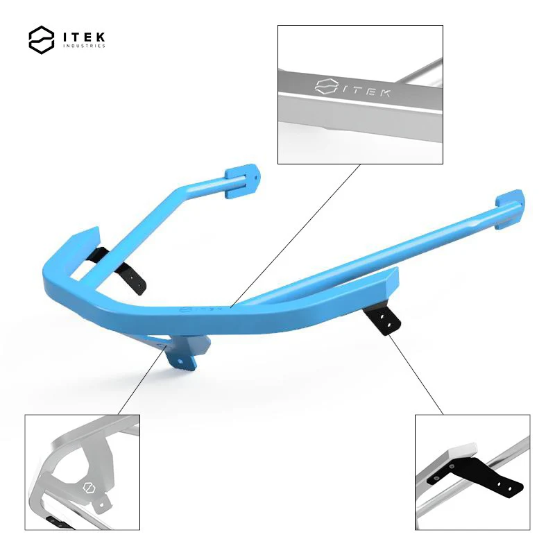Itek Industries Powdercoat Front Bumper | Polaris Axys - Image 5