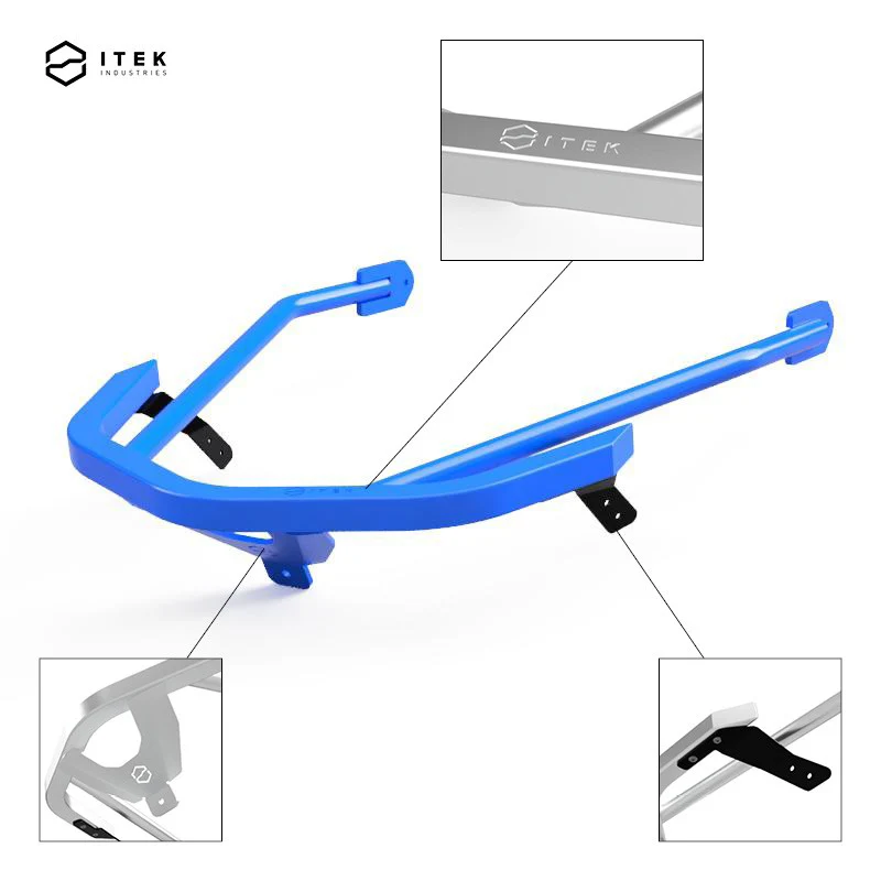 Itek Industries Powdercoat Front Bumper | Polaris Axys - Image 6