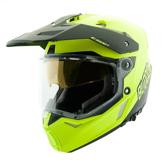 Joe Rocket Blood Runs Cold RKT 26 Dual Sport Helmet With Double Lens Shield - Image 3