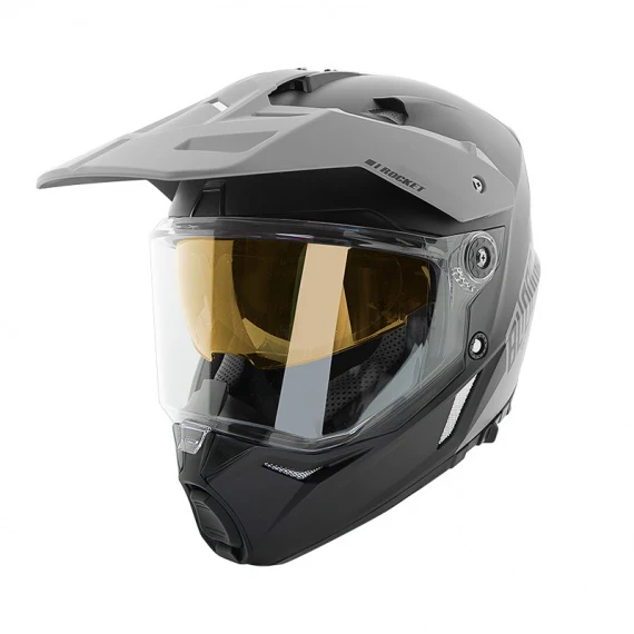 Joe Rocket Blood Runs Cold RKT 26 Dual Sport Helmet With Double Lens Shield - Image 9
