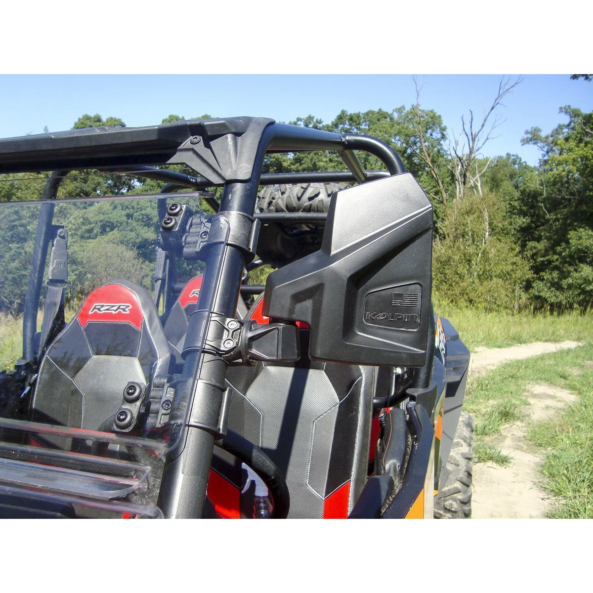 Kolpin UTV Universal Side And Rearview Mirrors Combo Kit - Image 2