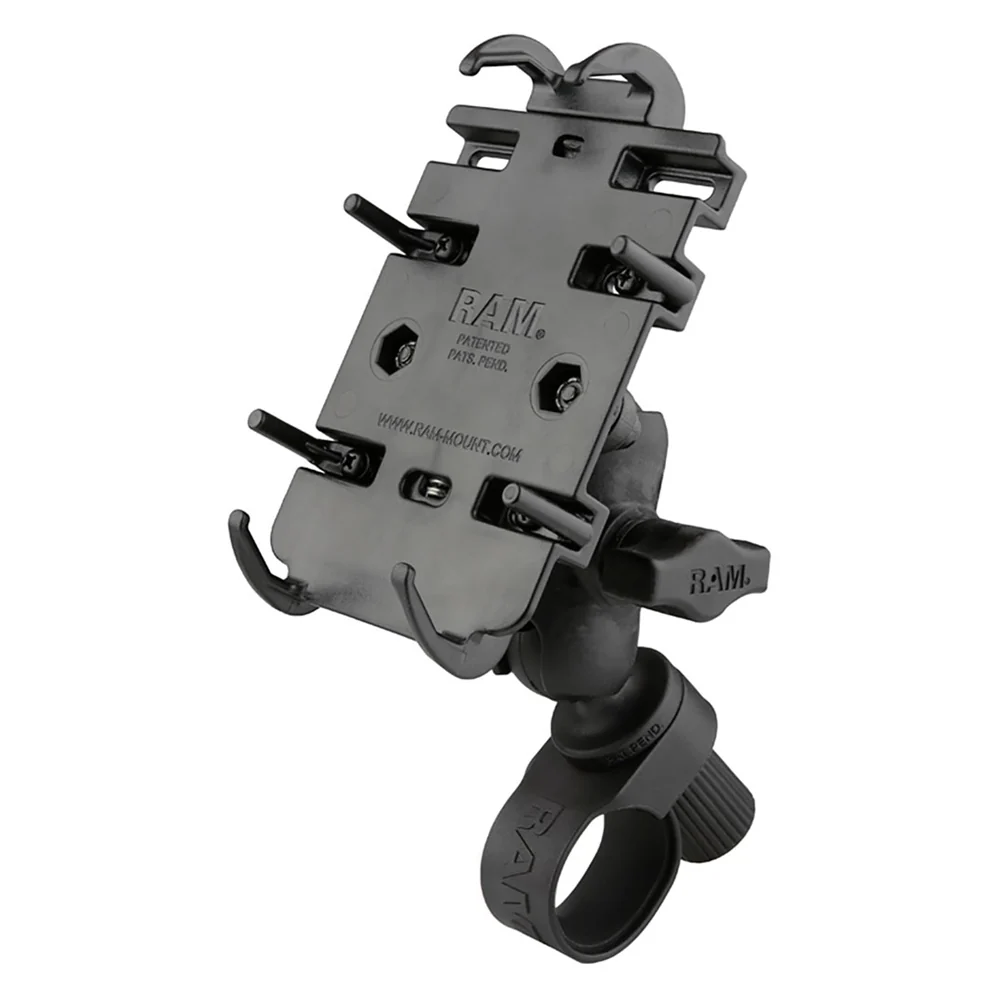 Ram Mount Quick-Grip Phone Mount With Tough-Strap Handlebar Base