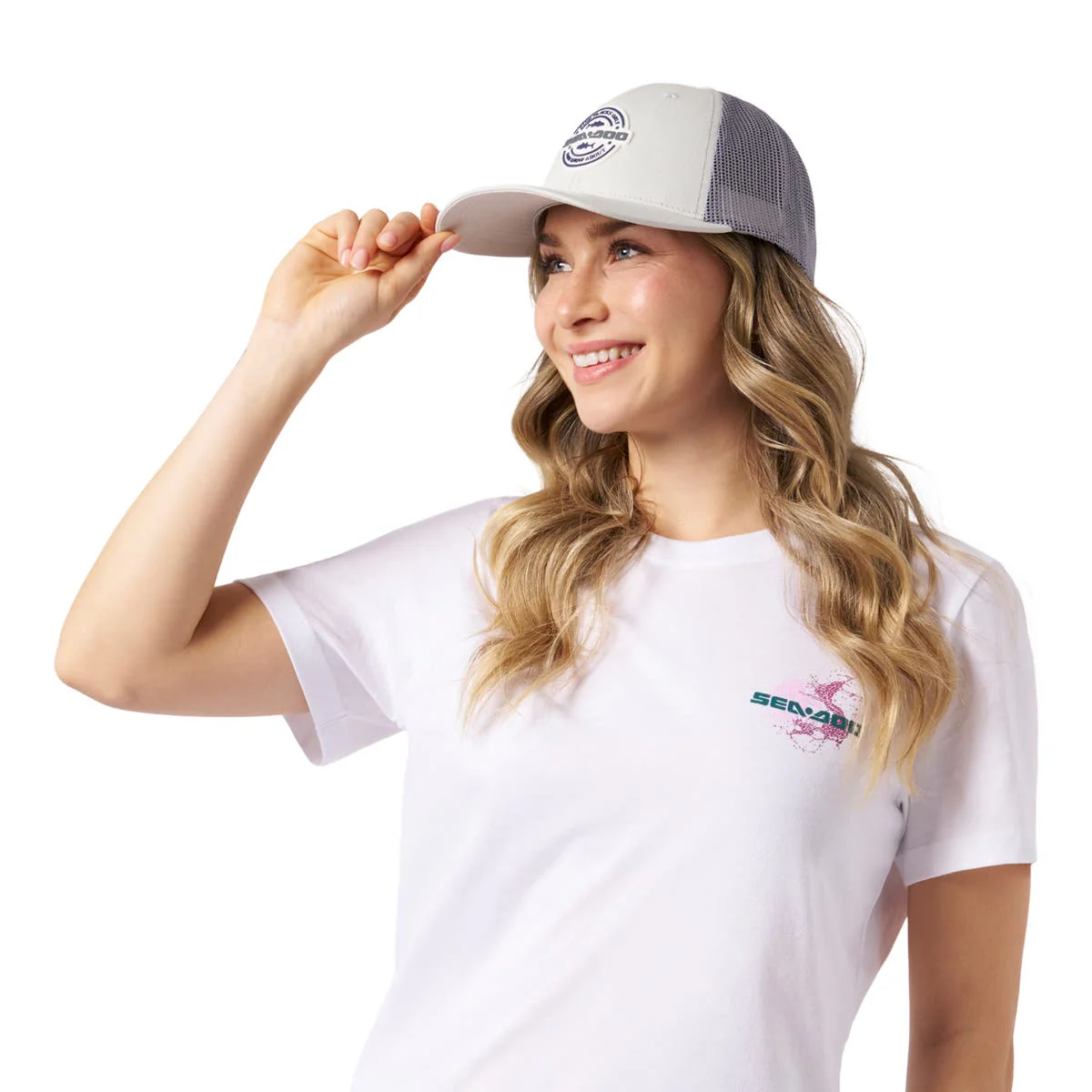 Sea-Doo Unisex Fishing Curved Mesh Cap - Image 2