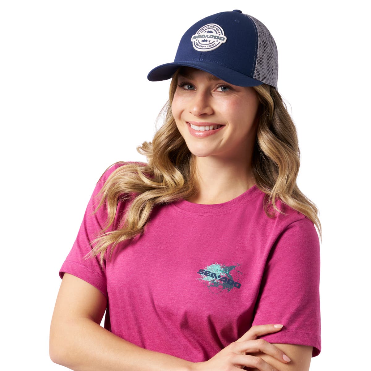 Sea-Doo Unisex Fishing Curved Mesh Cap - Image 5