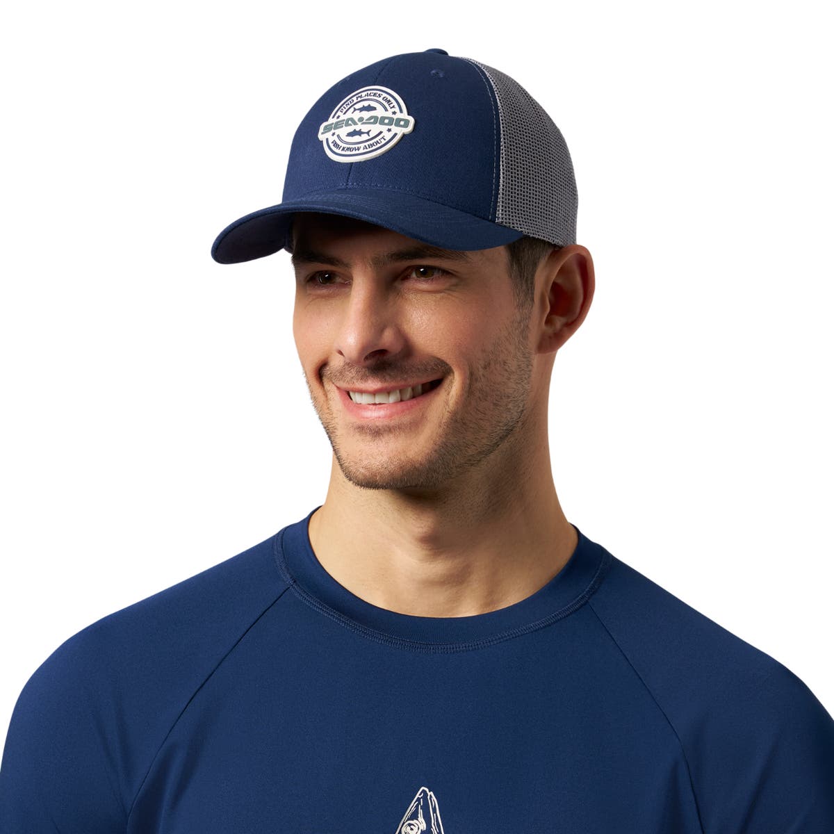 Sea-Doo Unisex Fishing Curved Mesh Cap - Image 6