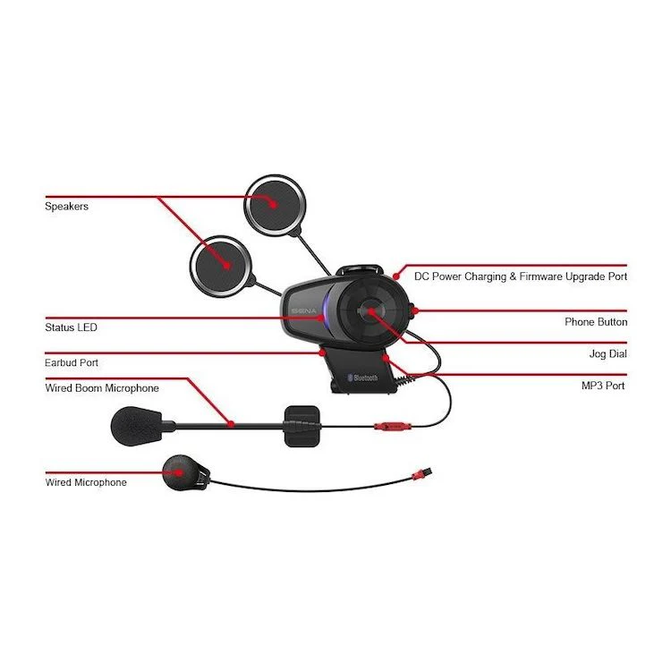 Sena 10S Motorcycle Headset - Image 6