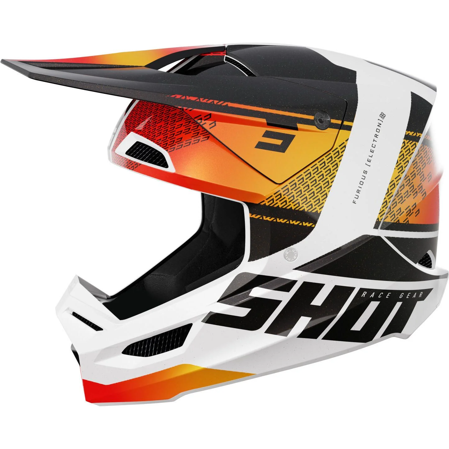 Shot Race Furious Electron MX Helmet - Image 4