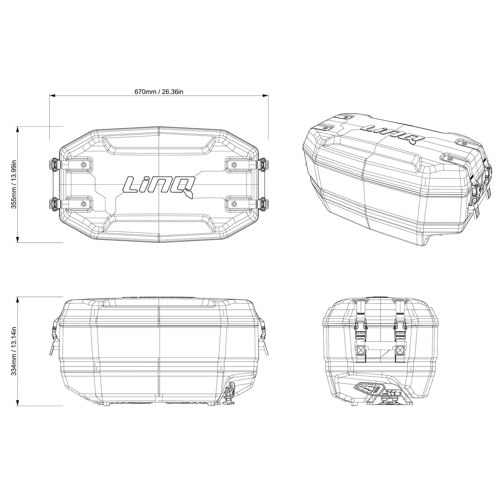 Ski-Doo LinQ Utility Bag - 50L - Image 3
