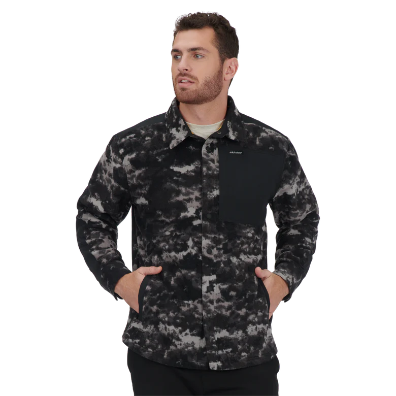 Ski-Doo Snap-Up Polar Fleece Overshirt