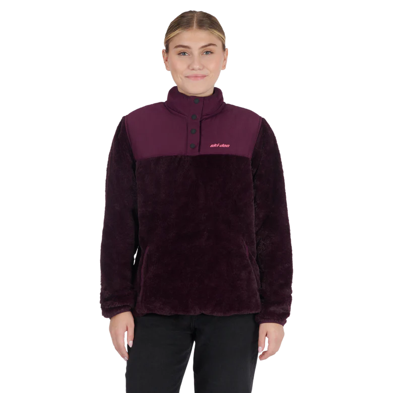 Ski-Doo Women's 1/4 Snap Pullover Fleece