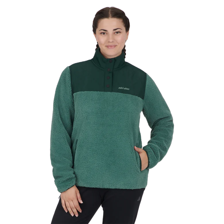 Ski-Doo Women's 1/4 Snap Pullover Fleece - Image 3