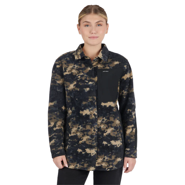 Ski-Doo Women's Snap-Up Polar Fleece Overshirt - Image 3