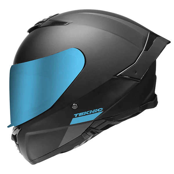 Teknic Chrome Full Face Helmet - Image 2