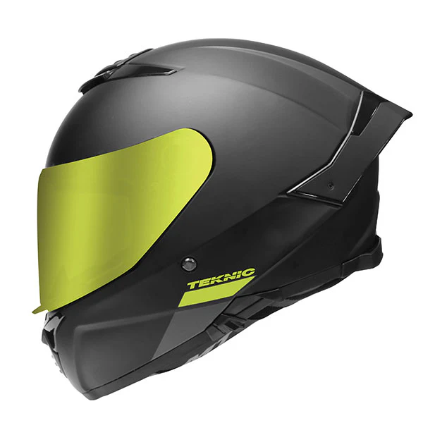 Teknic Chrome Full Face Helmet - Image 3