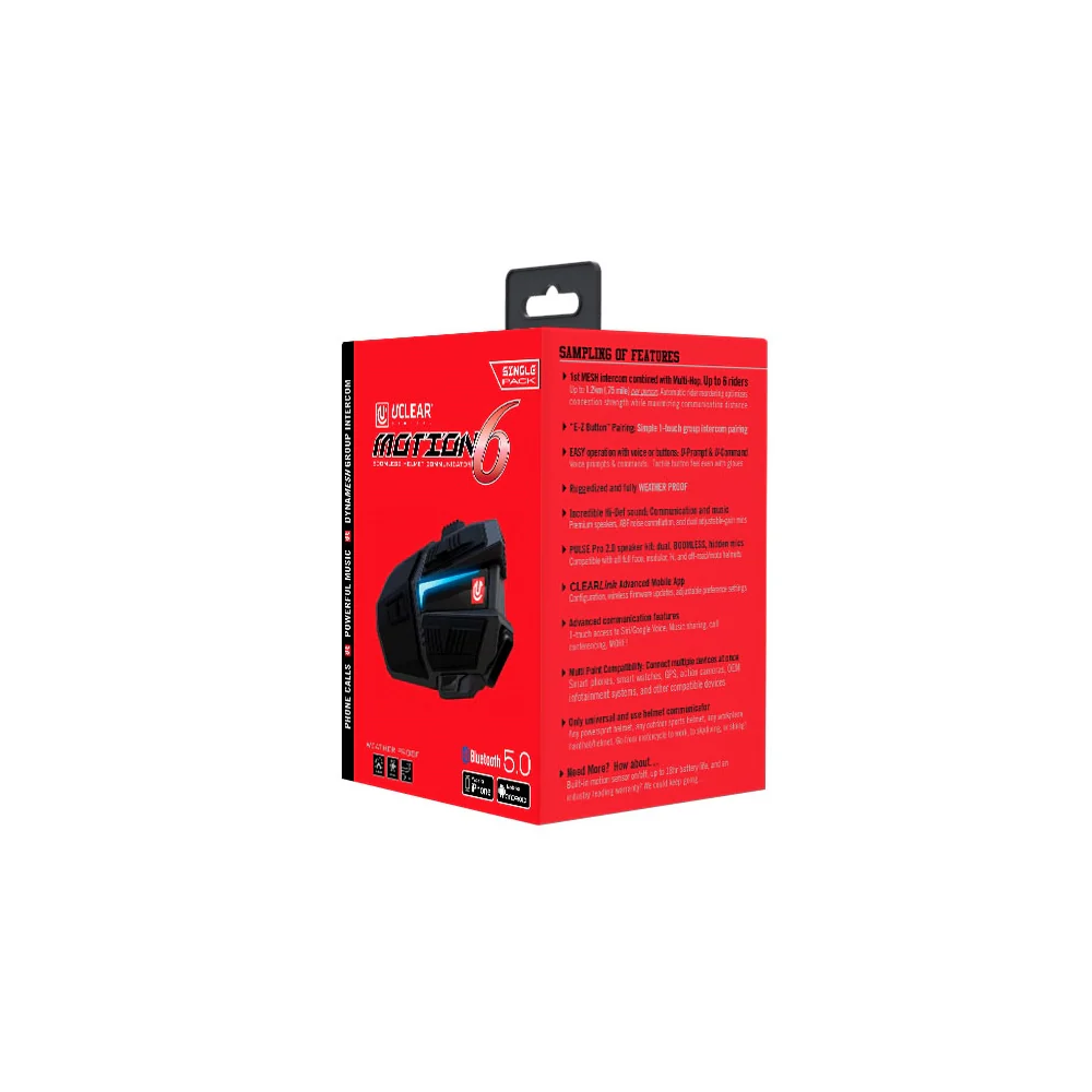 Uclear Motion 6 Bluetooth Communication System - Image 2