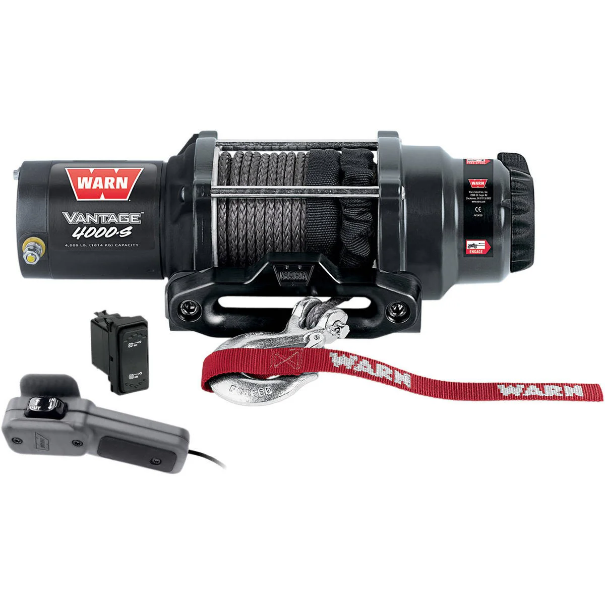 Warn Vantage 4000-lb Winch with Synthetic Rope