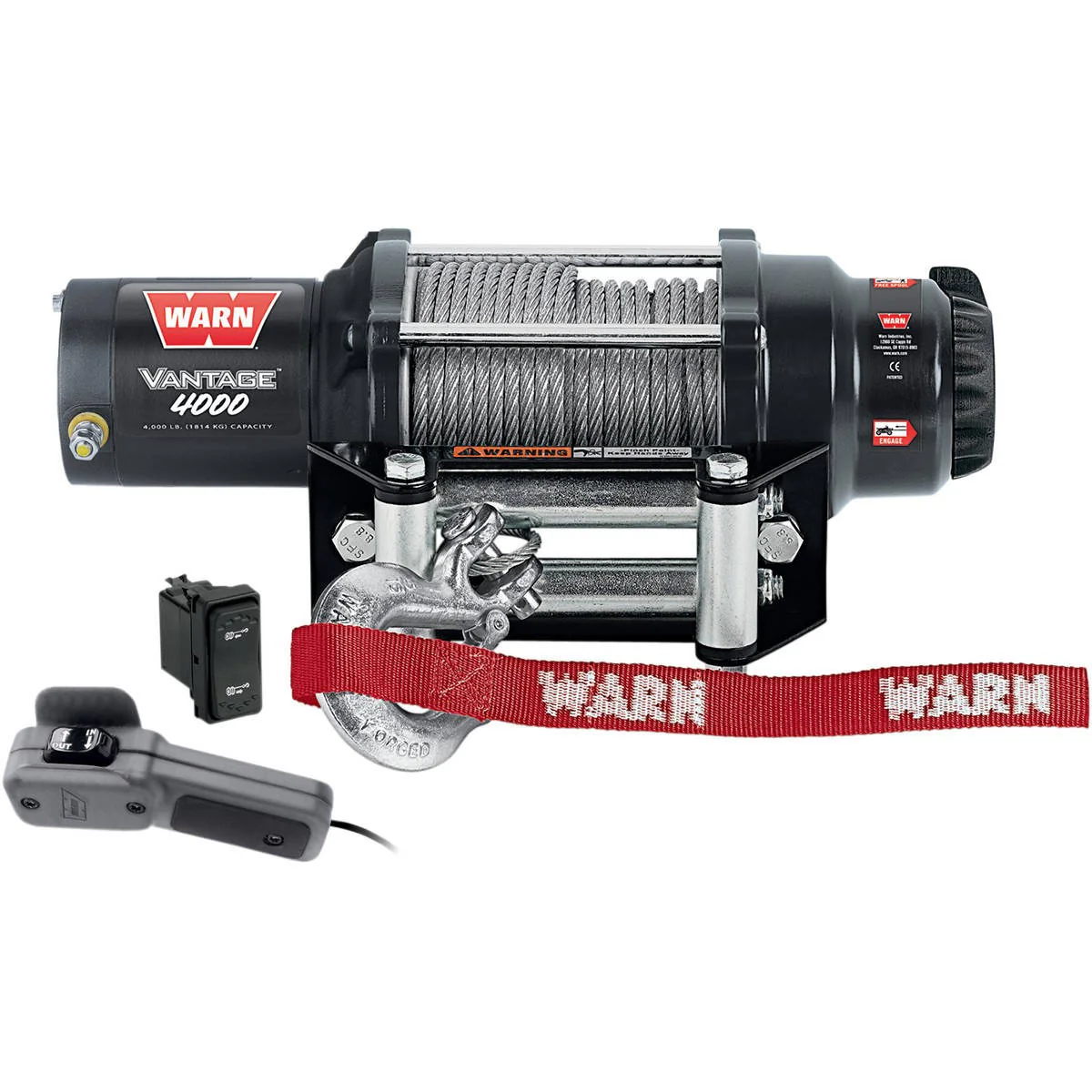 Warn Vantage 4000-lb Winch with Wire Rope