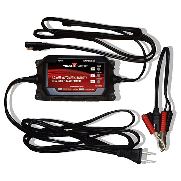 Yuasa 1.2 Amp Automatic Battery Charger & Maintainer